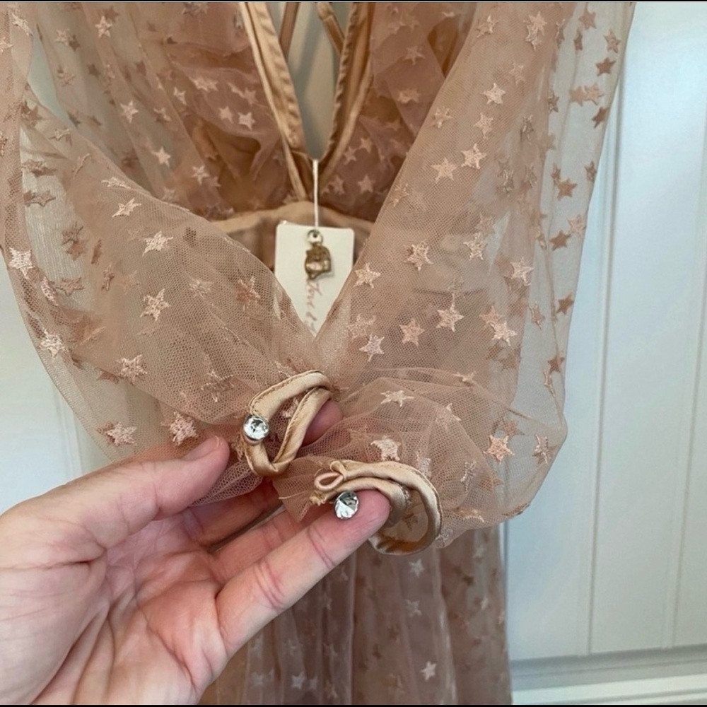 NWT For Love and Lemons All That Glitters Dress size XS